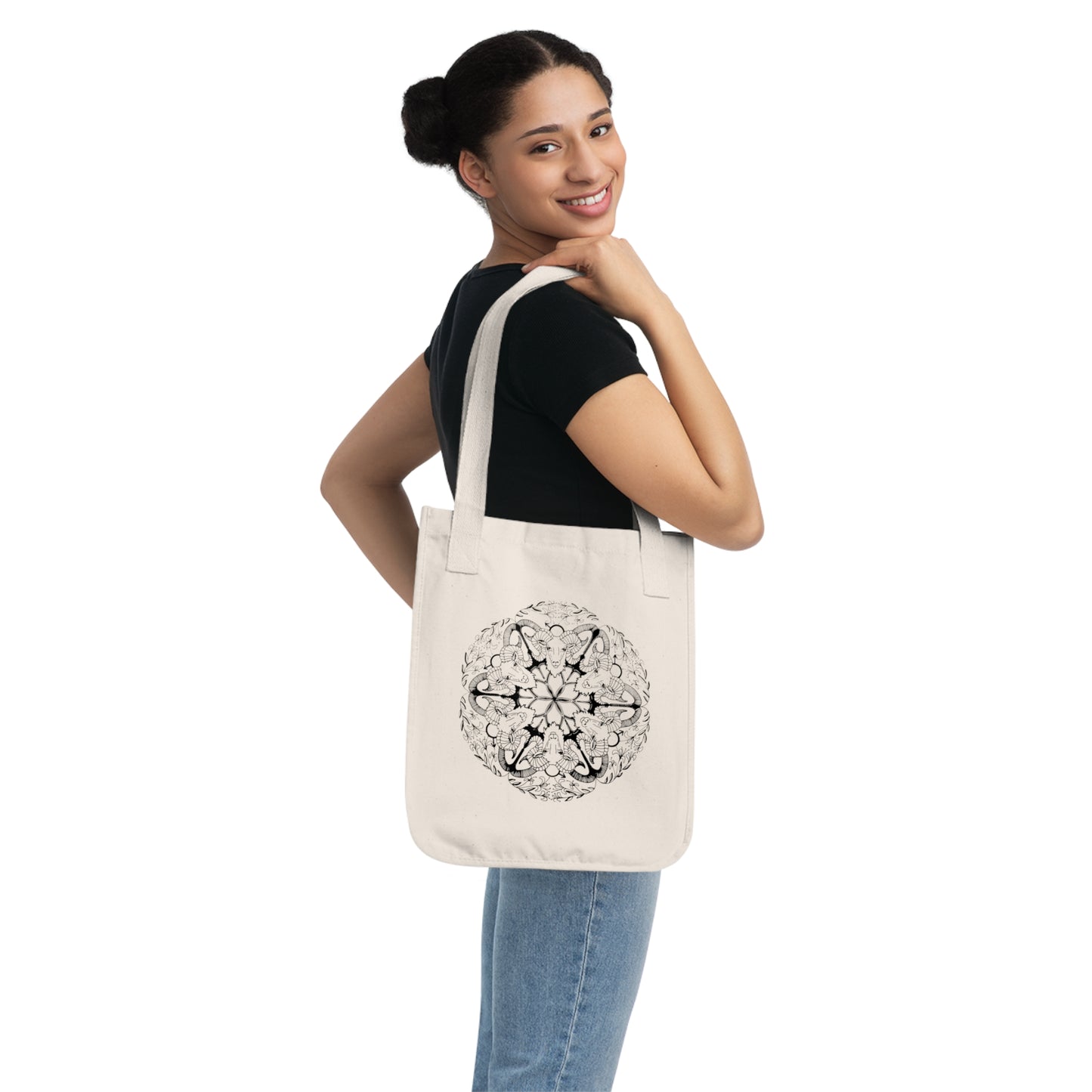 Aries Organic Canvas Tote Bag