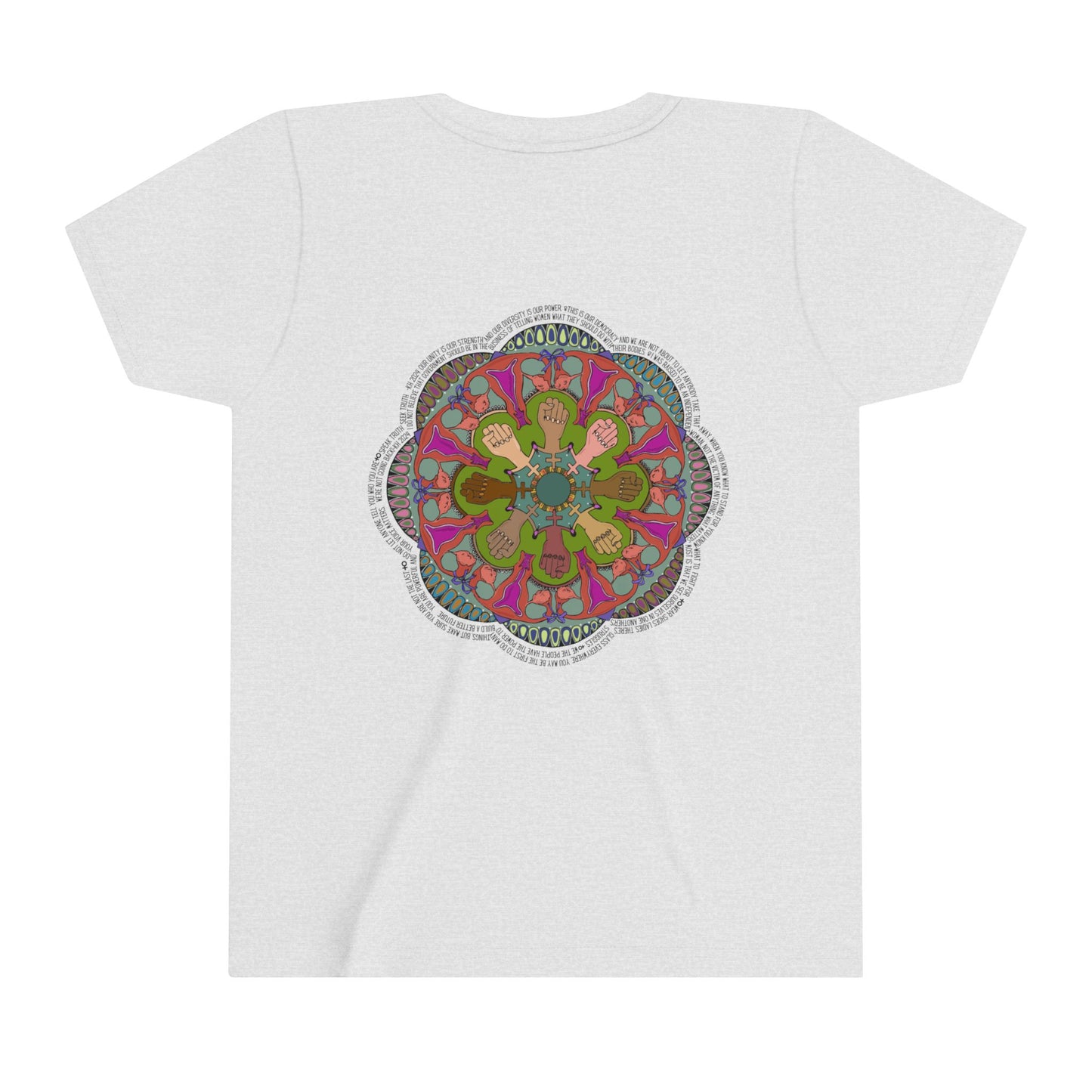 "We're Not Going Back" Mandala Youth Short Sleeve Tee