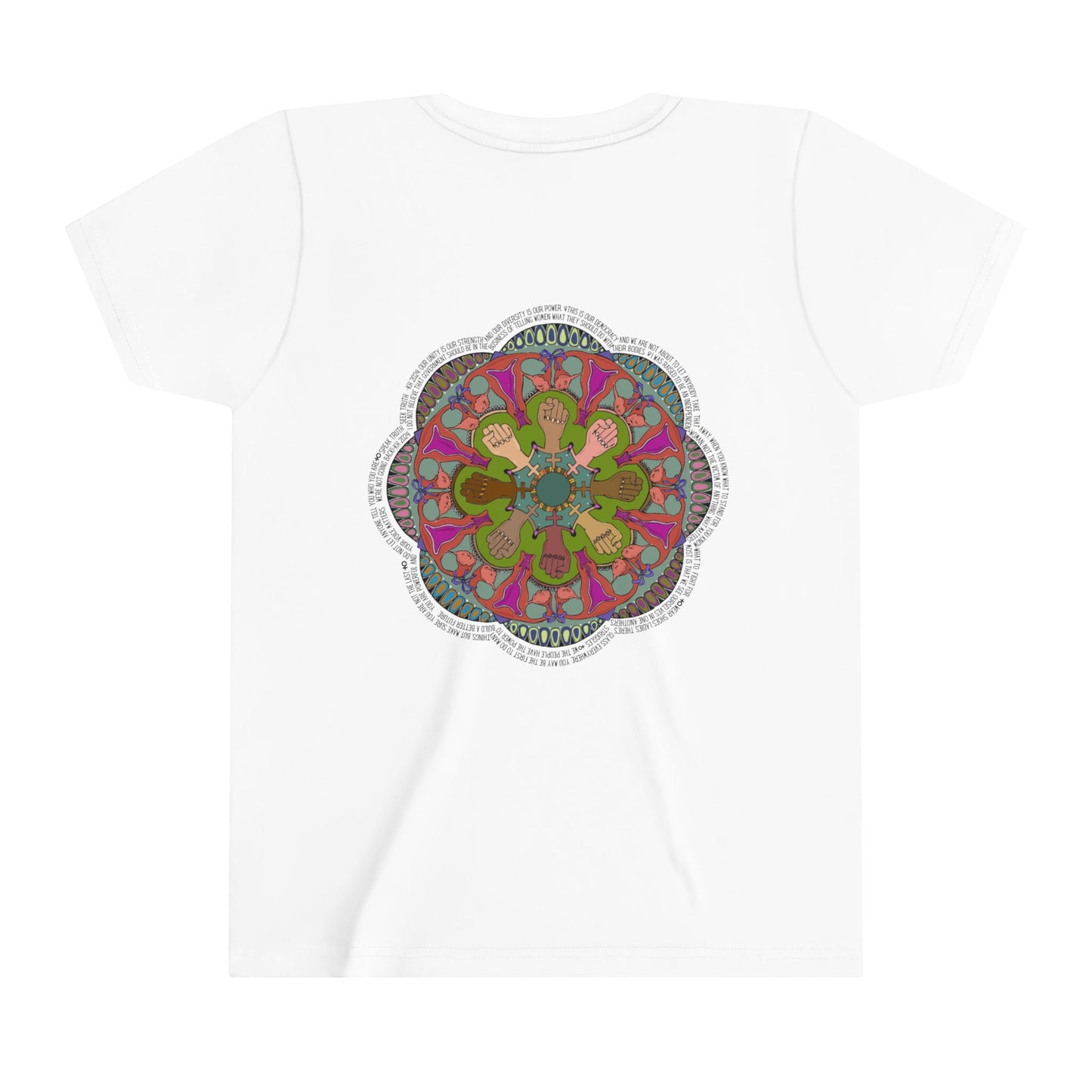 "We're Not Going Back" Mandala Youth Short Sleeve Tee