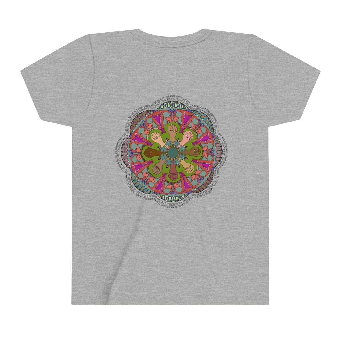 "We're Not Going Back" Mandala Youth Short Sleeve Tee