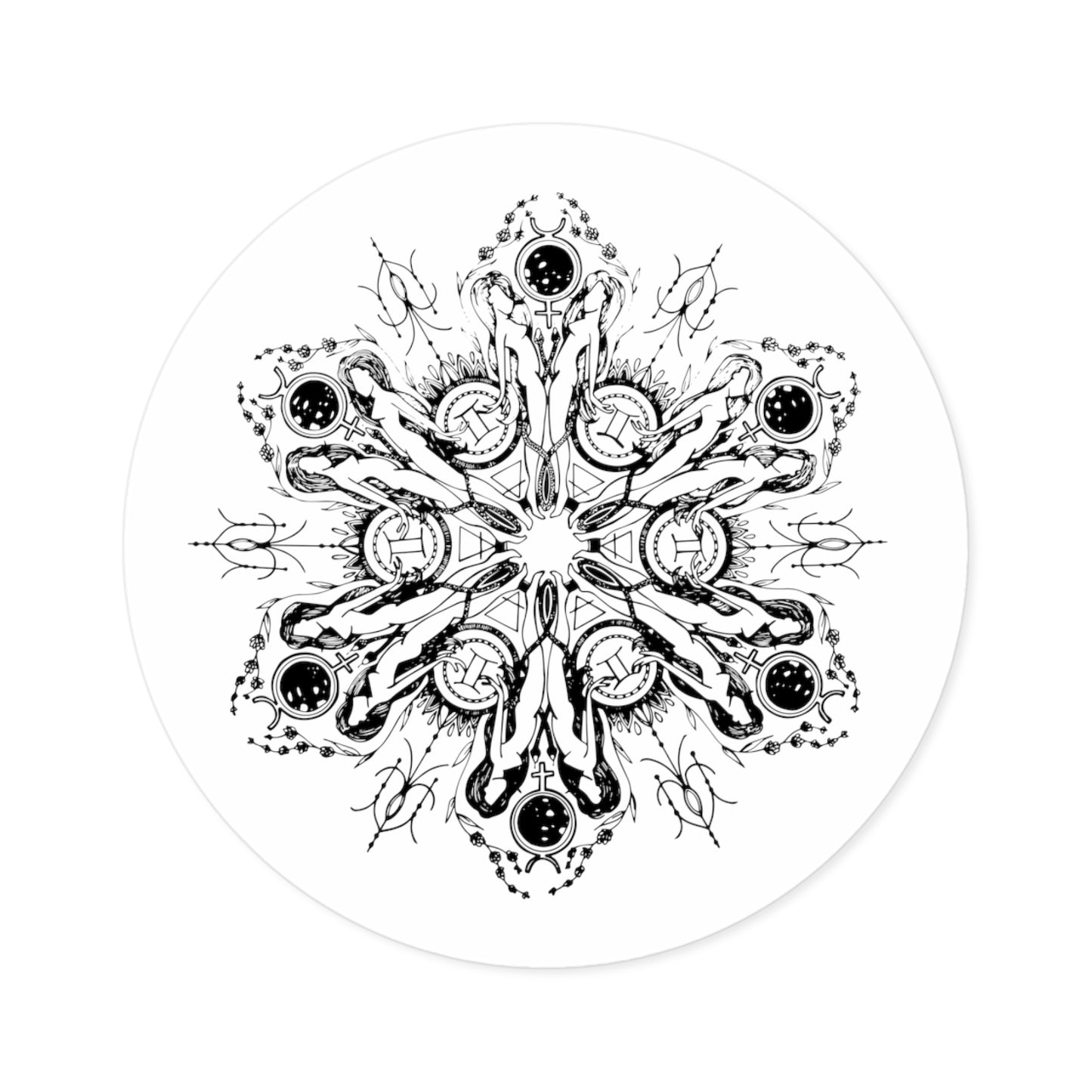 Gemini - Round Stickers, Indoor\Outdoor