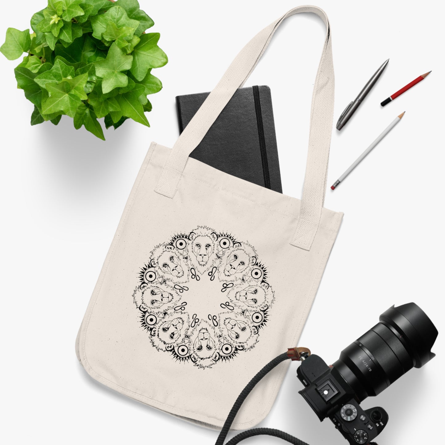 Leo Organic Canvas Tote Bag