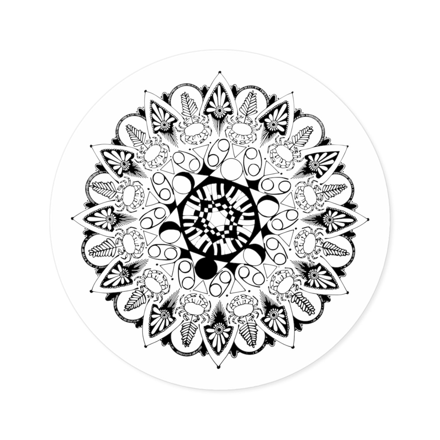 Cancer - Round Stickers, Indoor\Outdoor