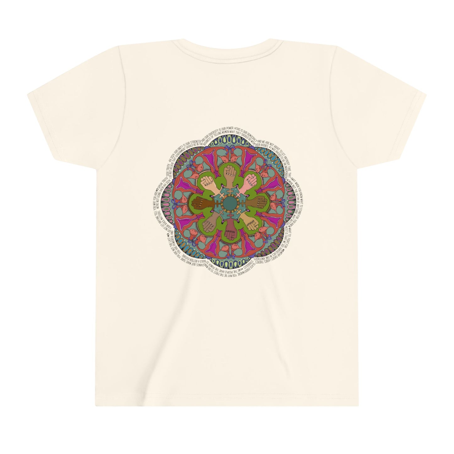 "We're Not Going Back" Mandala Youth Short Sleeve Tee