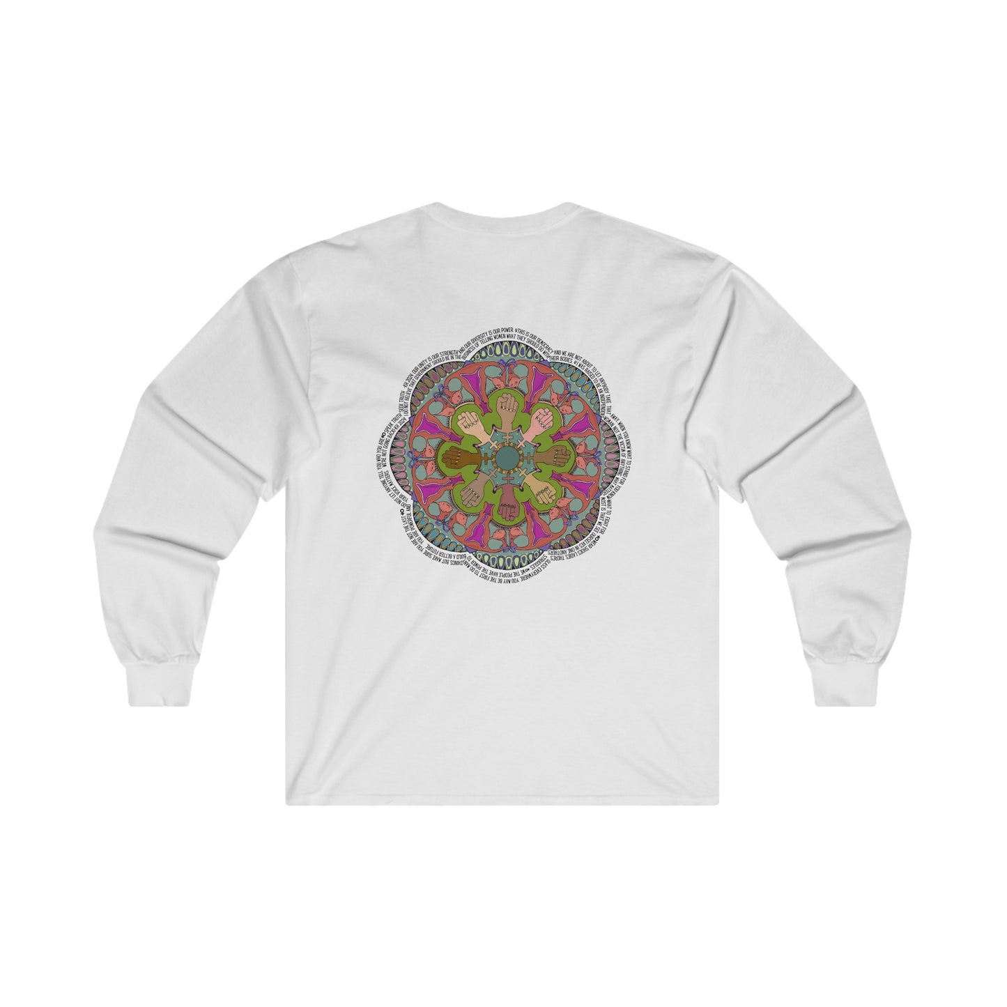 "We're not going back" Mandala Long Sleve T-Shirt