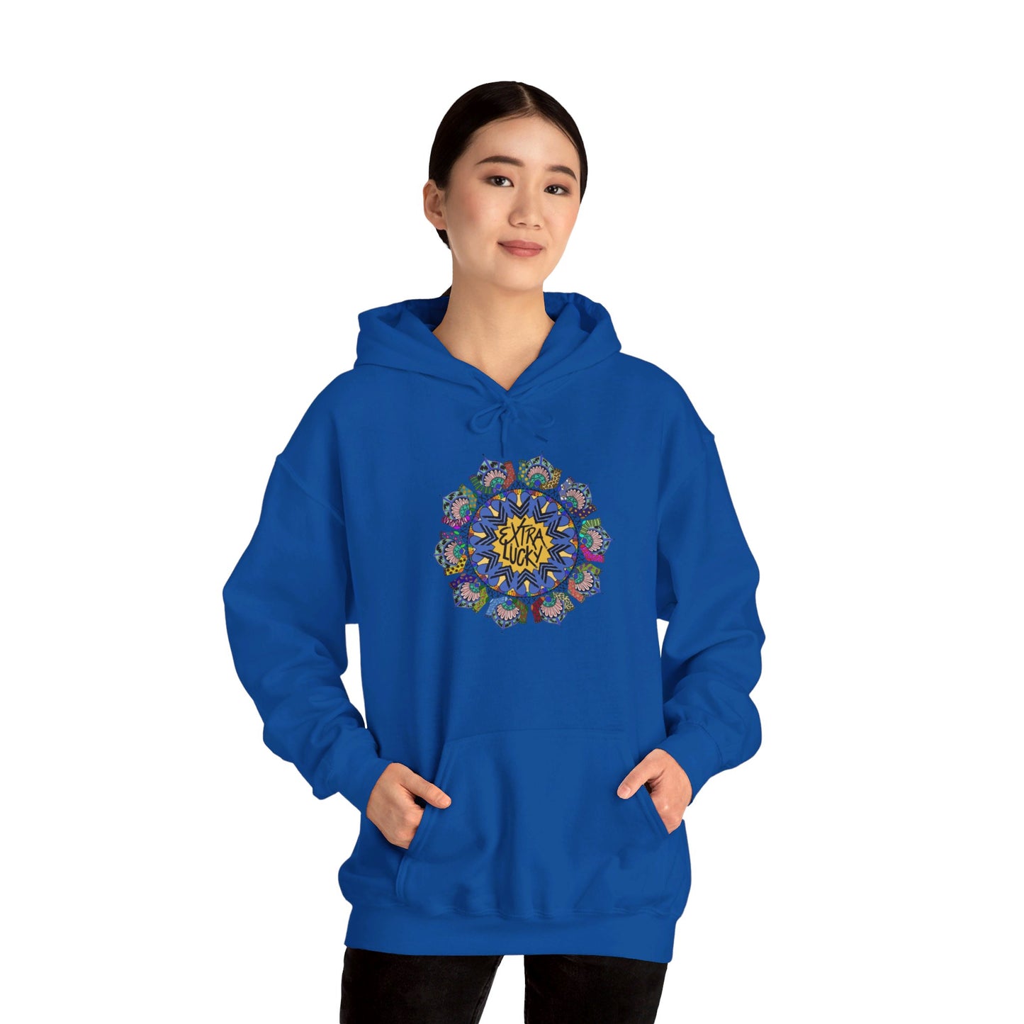 Extra Lucky Unisex Heavy Blend™ Hooded Sweatshirt