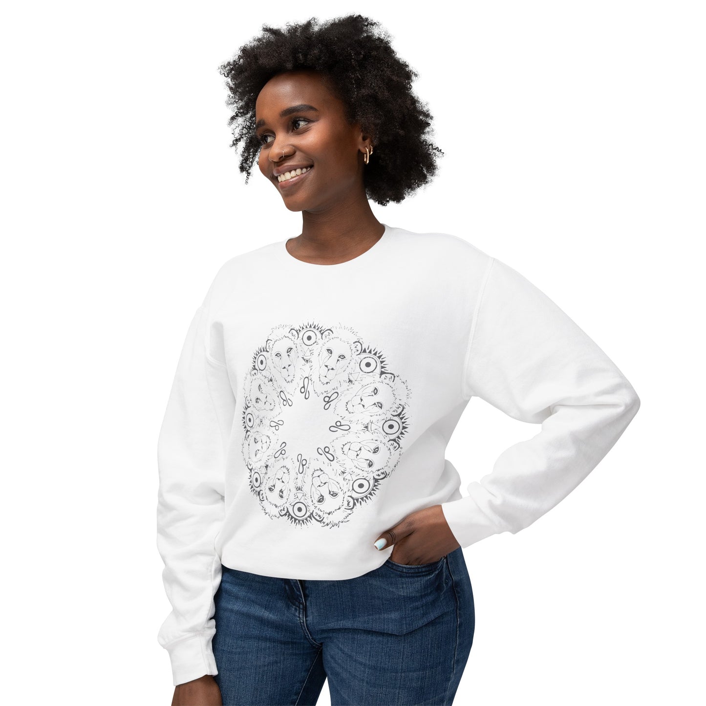 Leo Unisex Lightweight Crewneck Sweatshirt