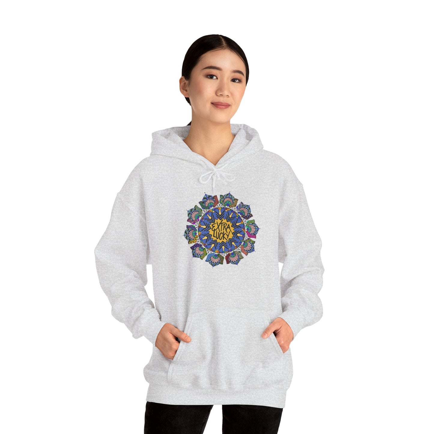 Extra Lucky Unisex Heavy Blend™ Hooded Sweatshirt