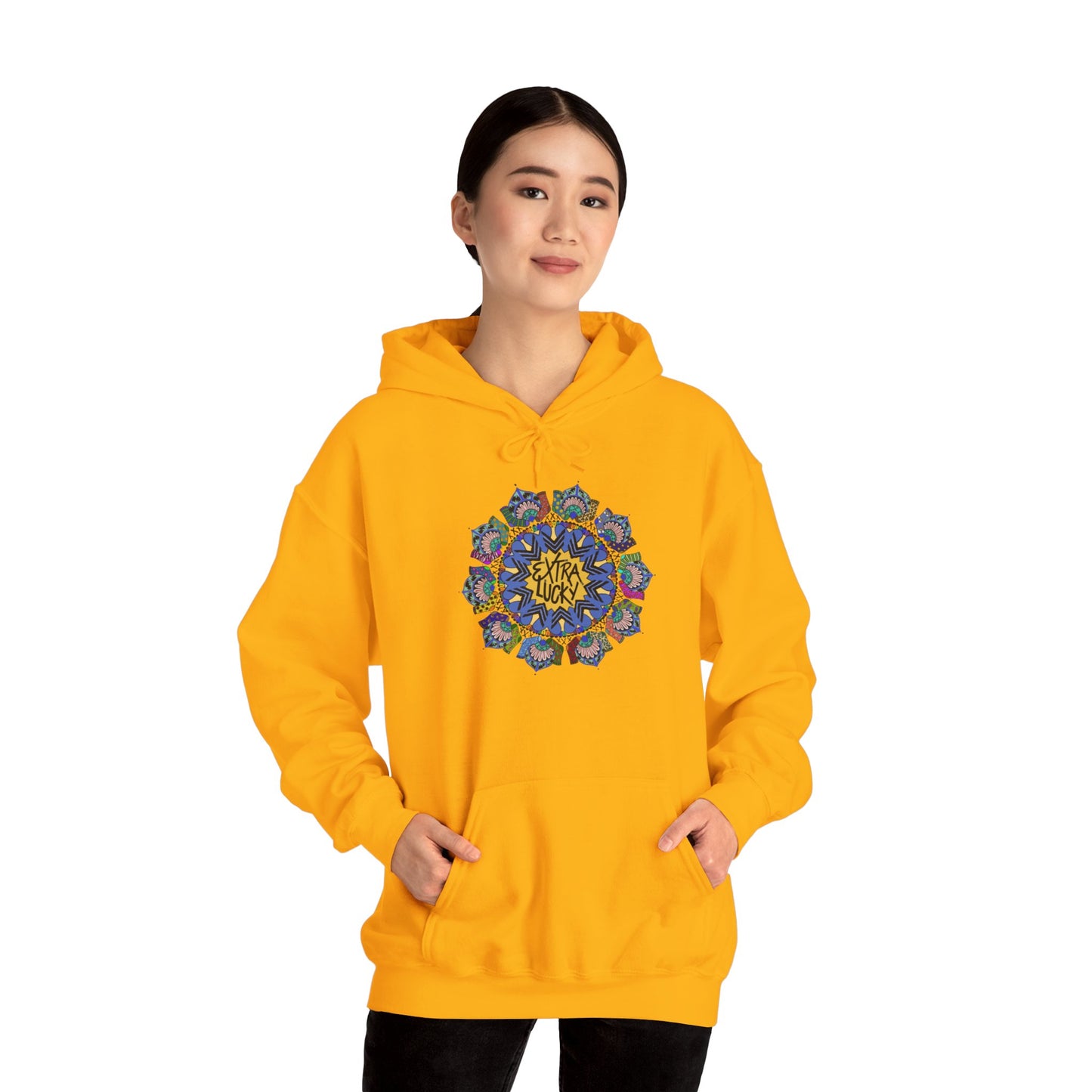 Extra Lucky Unisex Heavy Blend™ Hooded Sweatshirt